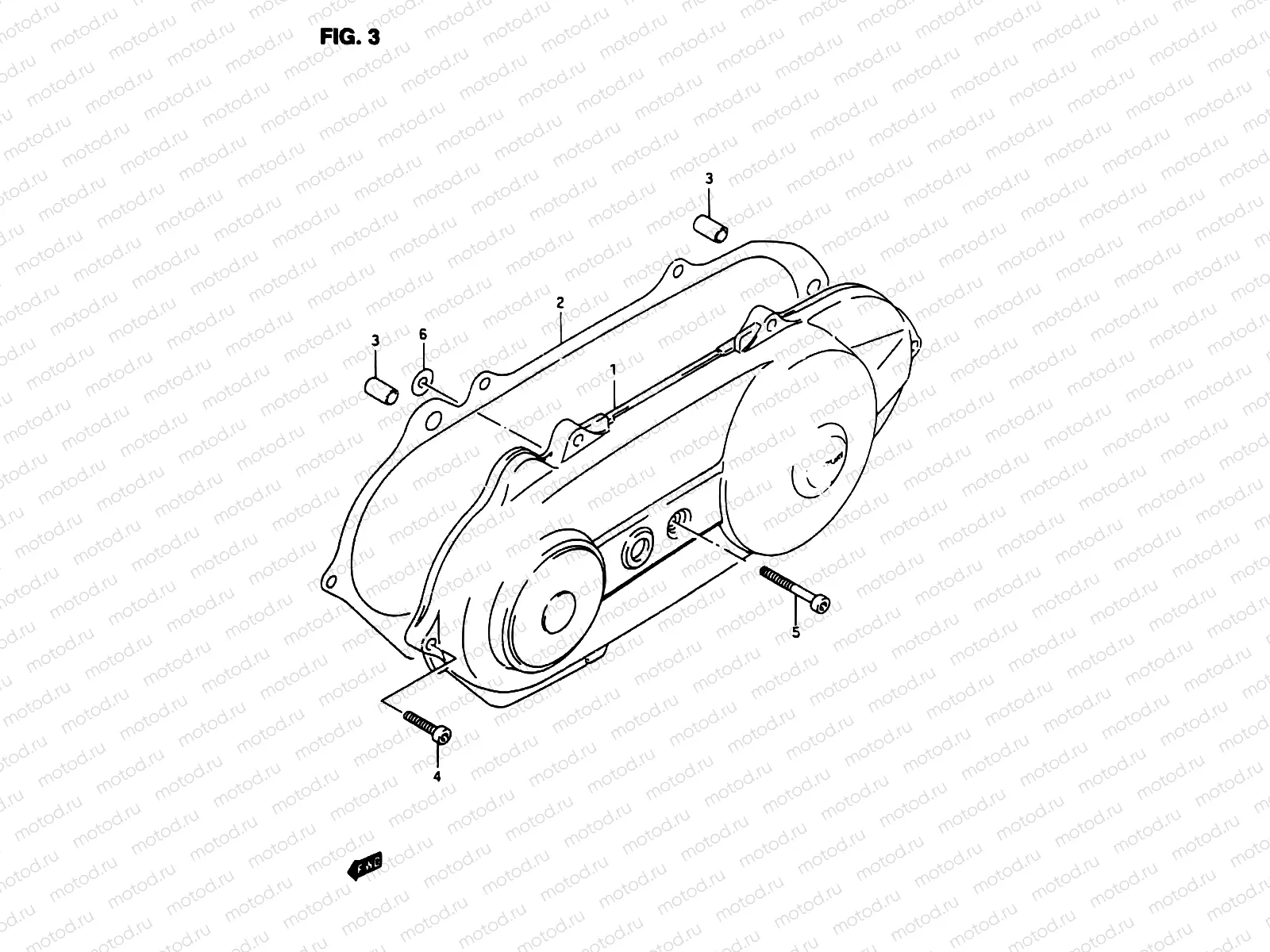 3 - CRANKCASE LEFT COVER