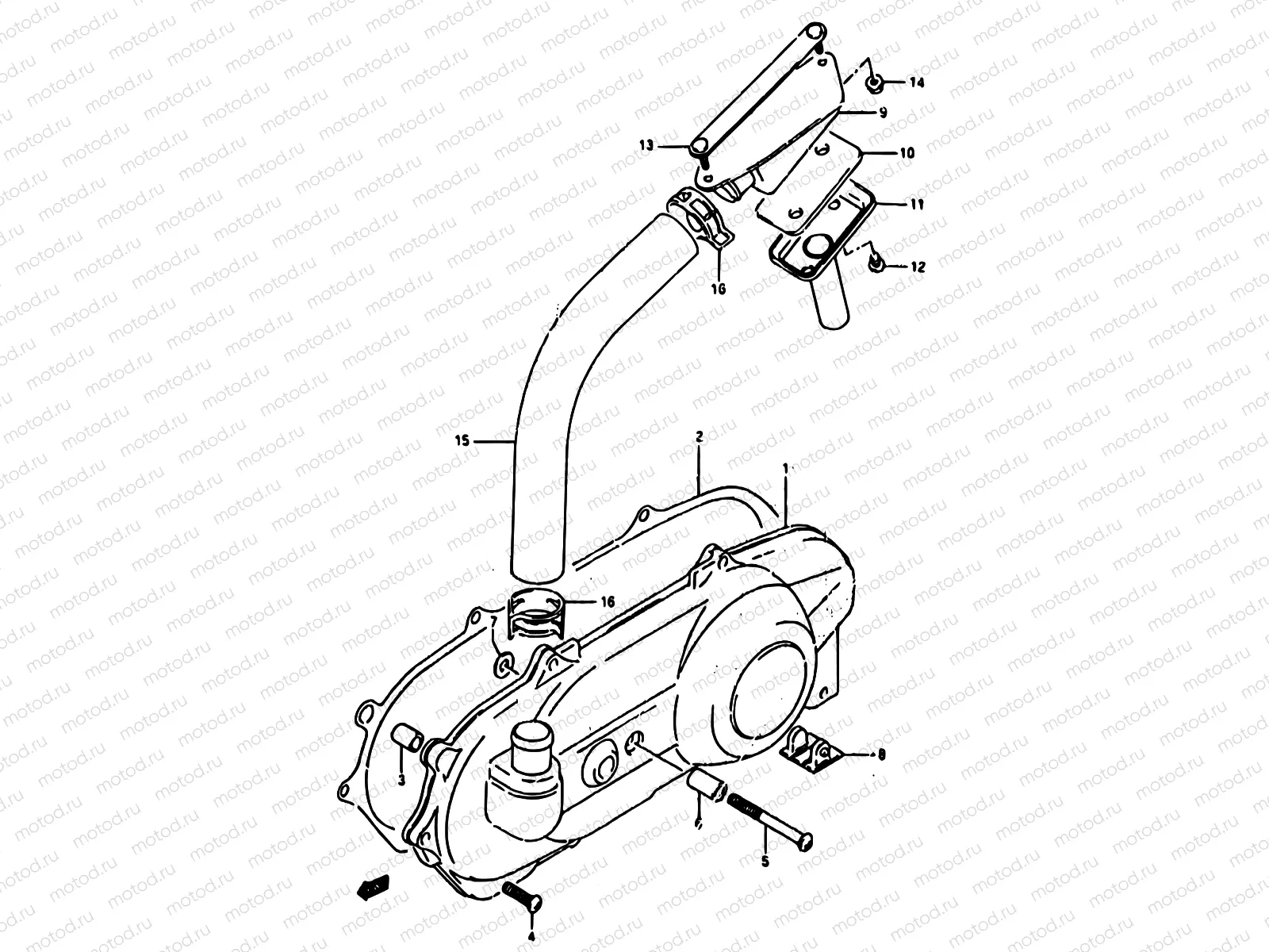 3 - CRANKCASE LH COVER