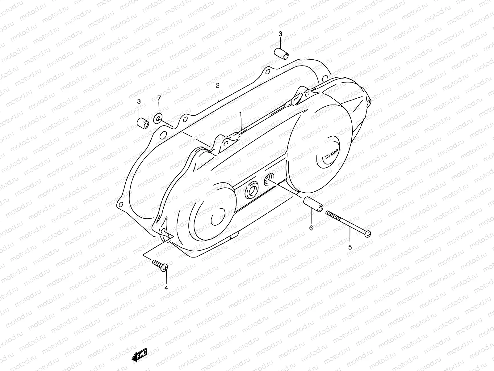 3 - CRANKCASE LH COVER