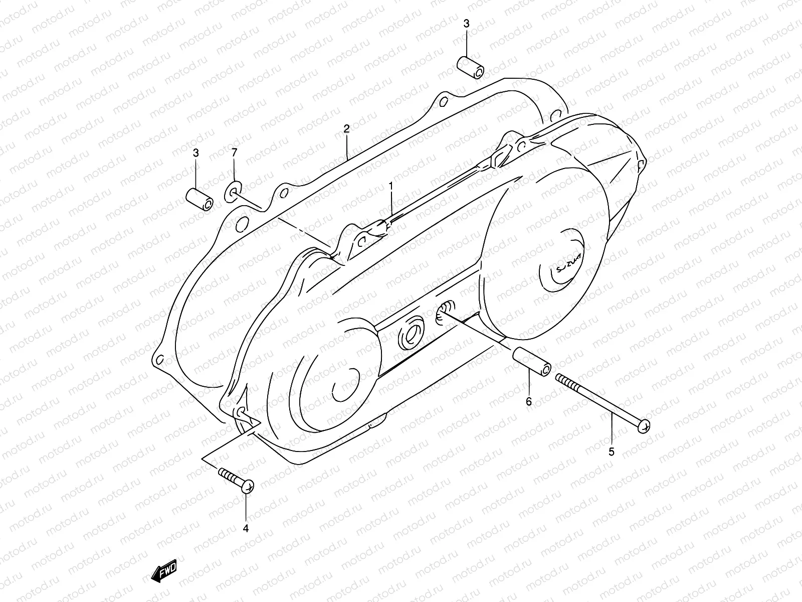 3 - CRANKCASE LH COVER