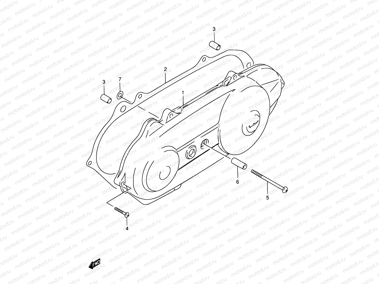 3 - CRANKCASE LH COVER