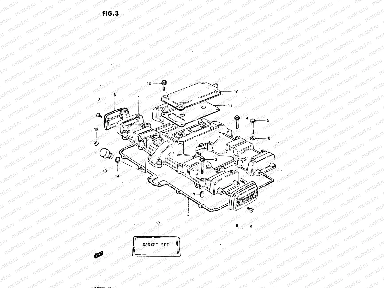 3 - CYLINDER HEAD COVER (MODEL D)