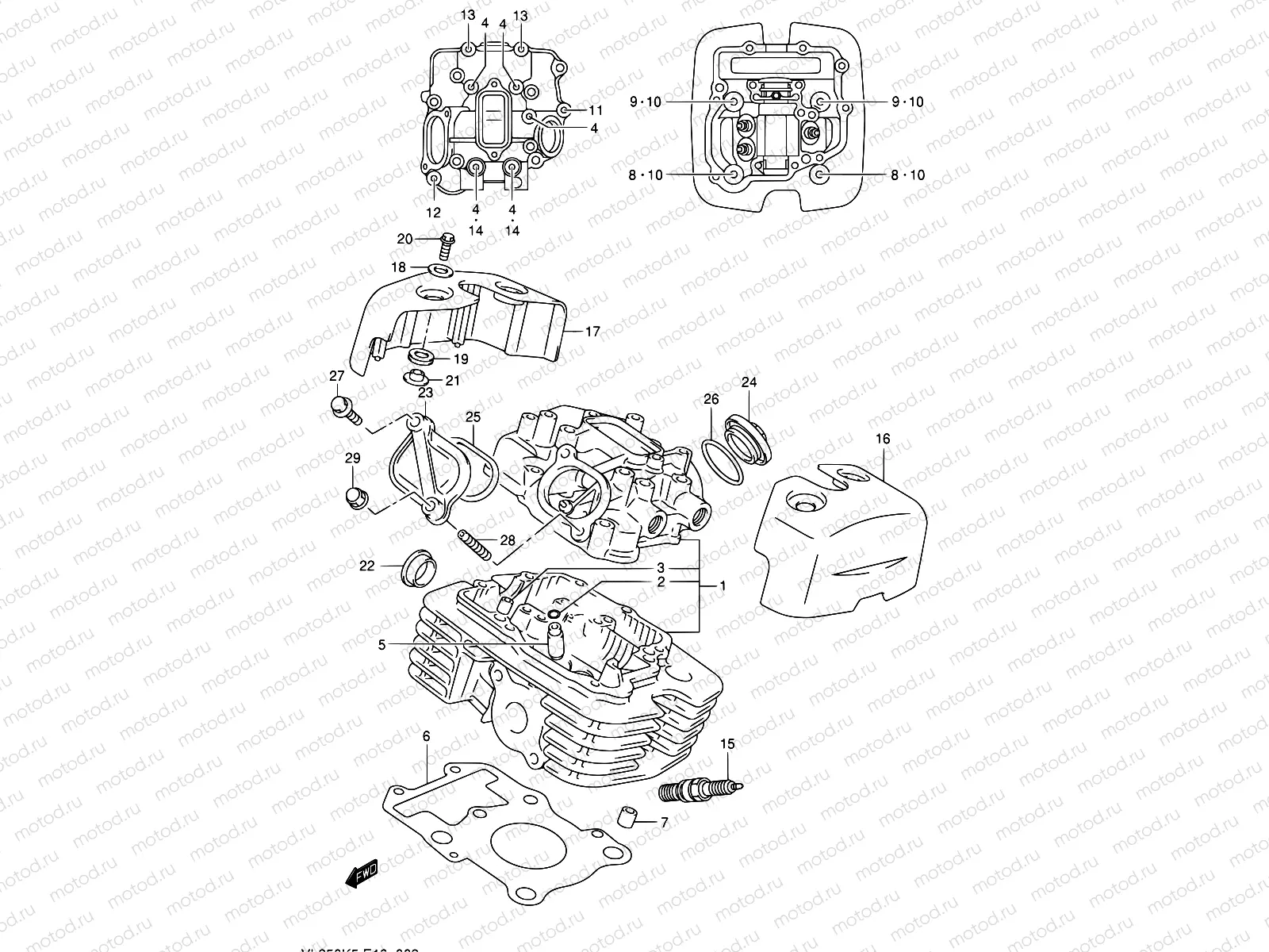 3 - CYLINDER HEAD (REAR)