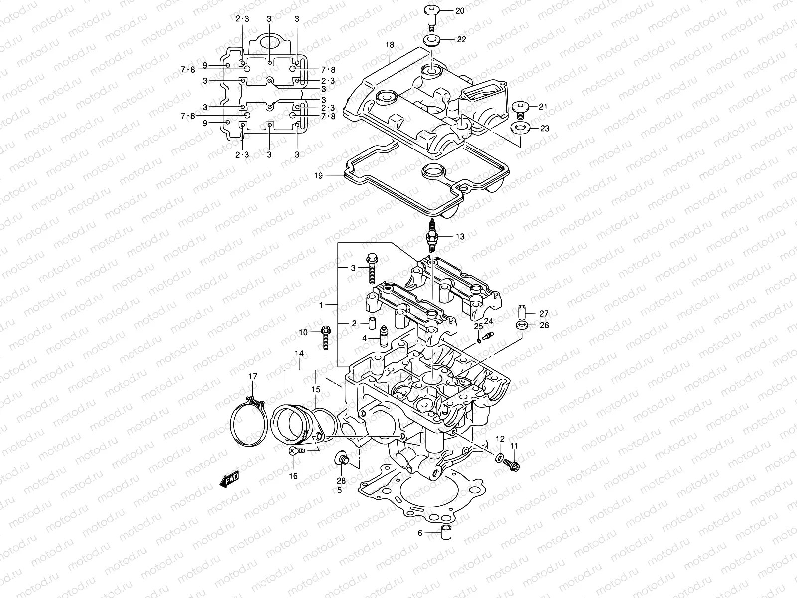 3 - REAR CYLINDER HEAD