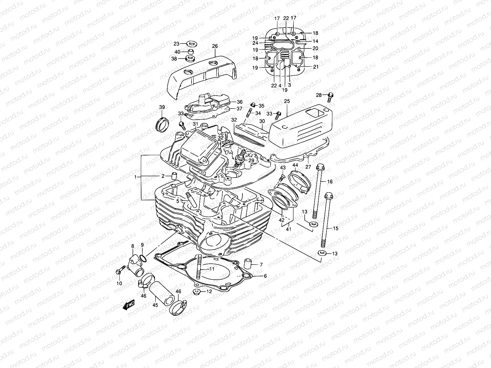 3 - REAR CYLINDER HEAD