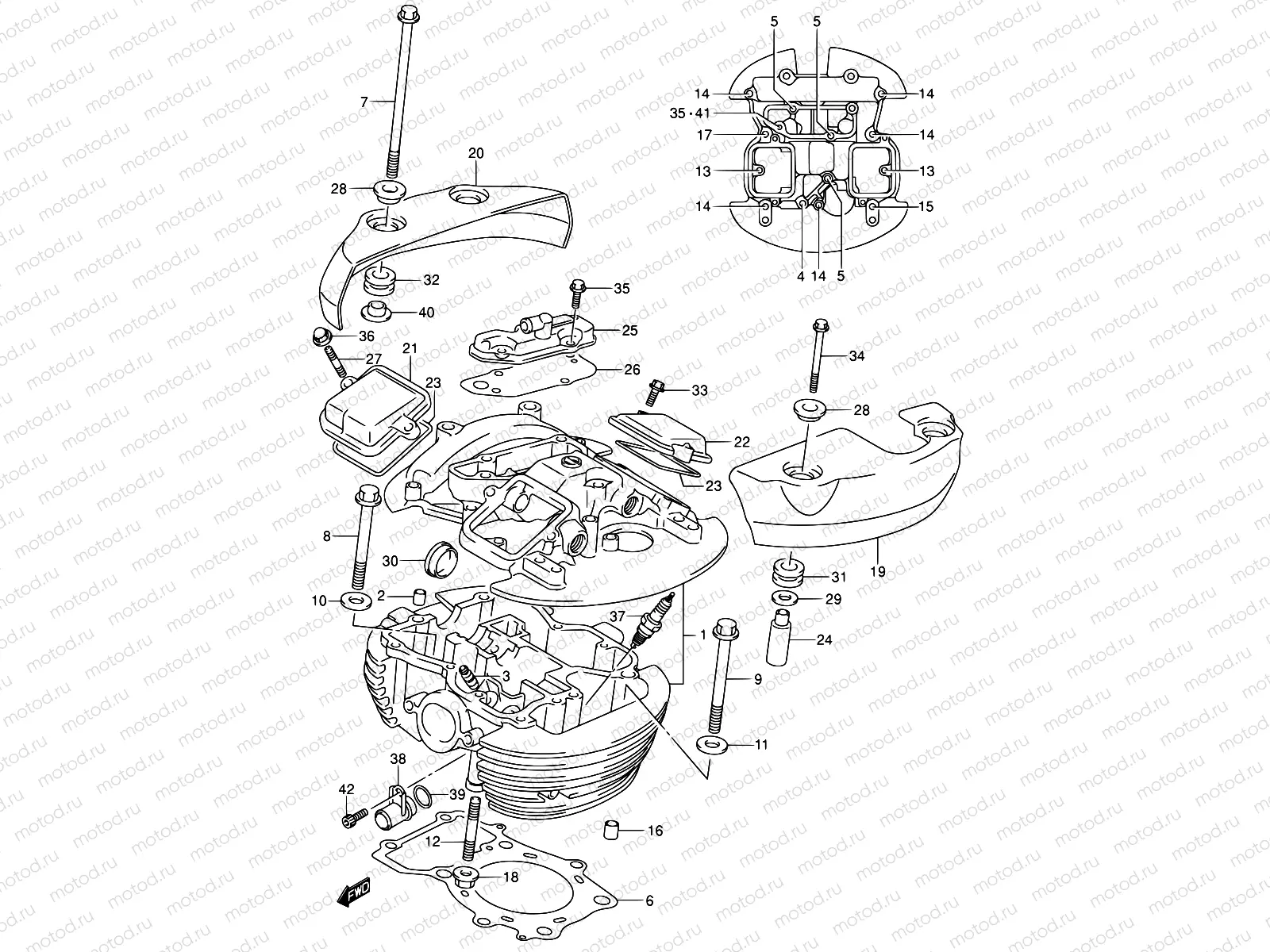 3 - REAR CYLINDER HEAD