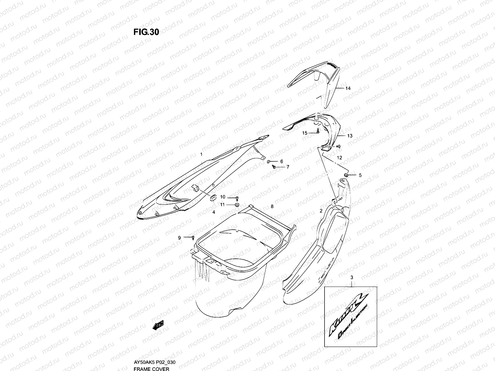 30 - FRAME COVER (MODEL K5)