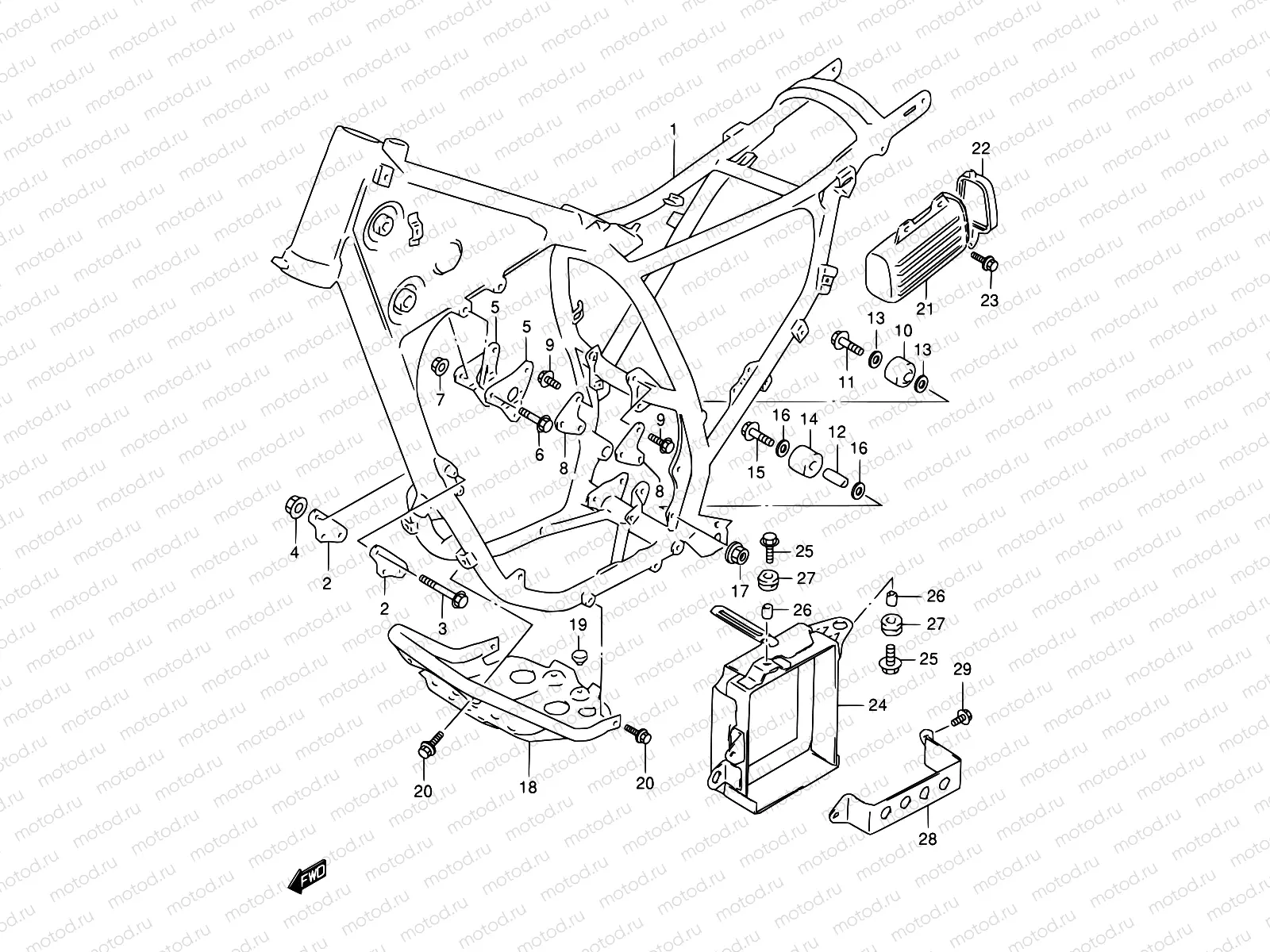 30 - FRAME (MODEL R/S/T)