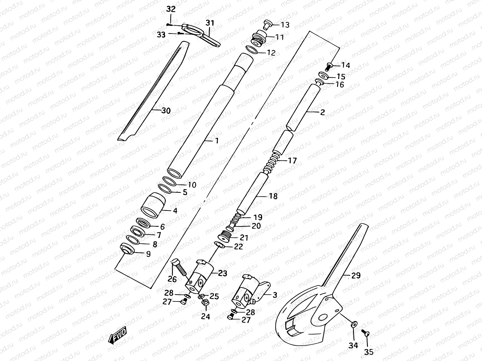 30 - FRONT DAMPER