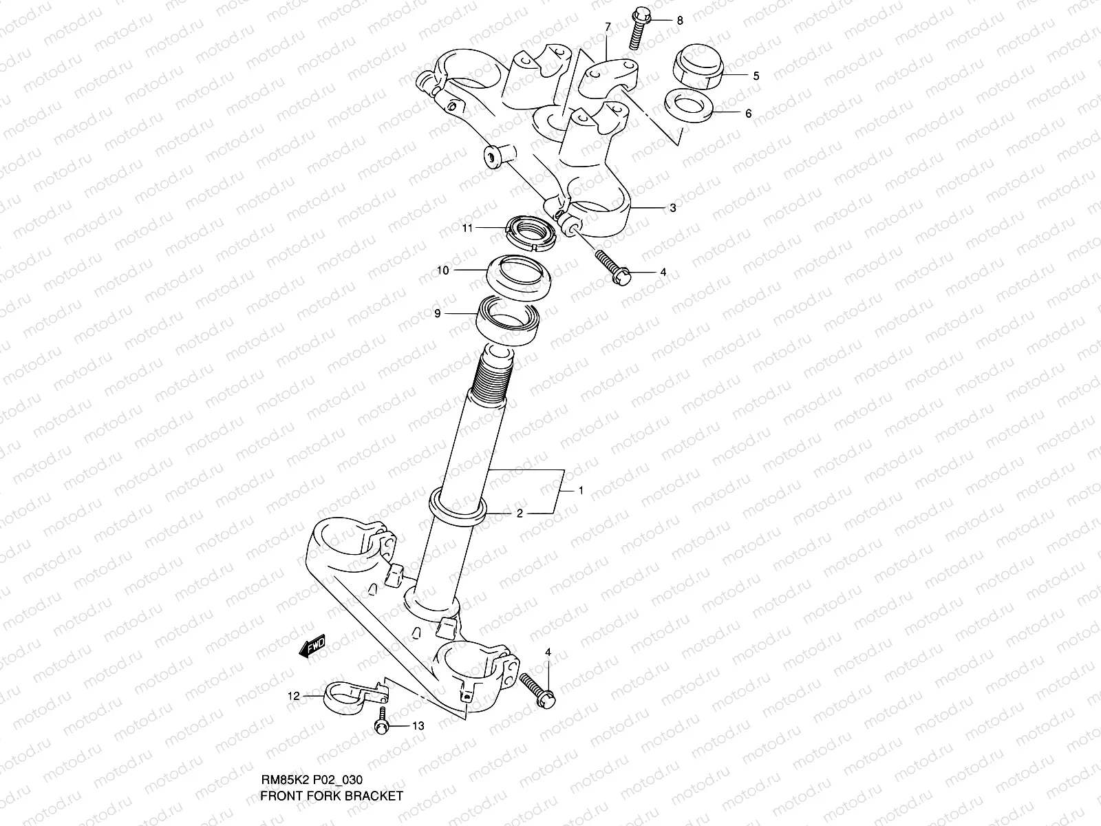 30 - FRONT FORK BRACKET