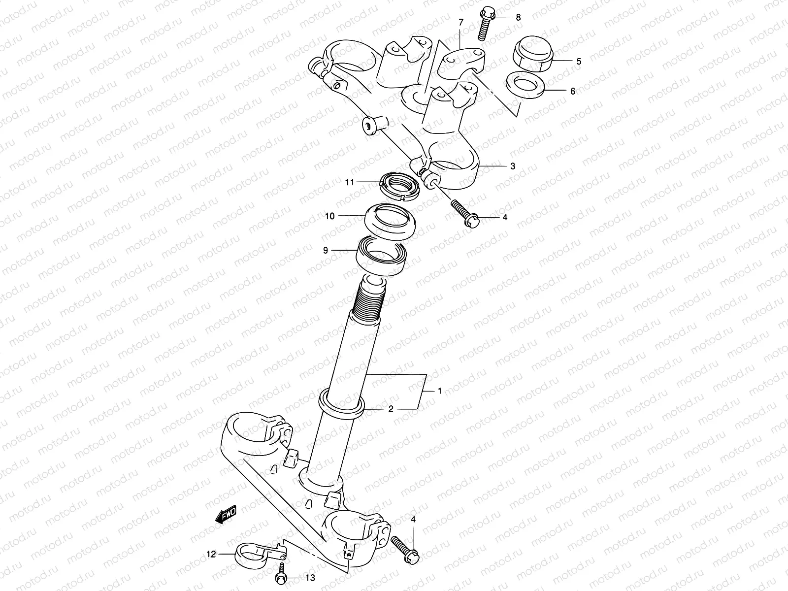 30 - FRONT FORK BRACKET