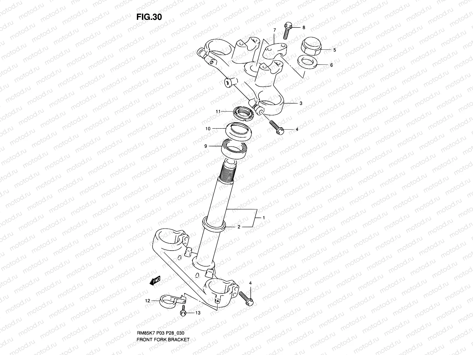 30 - FRONT FORK BRACKET