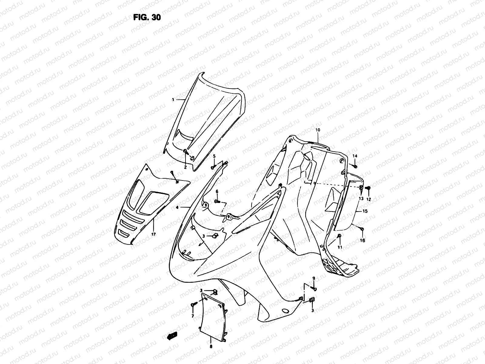 30 - FRONT LEG SHIELD