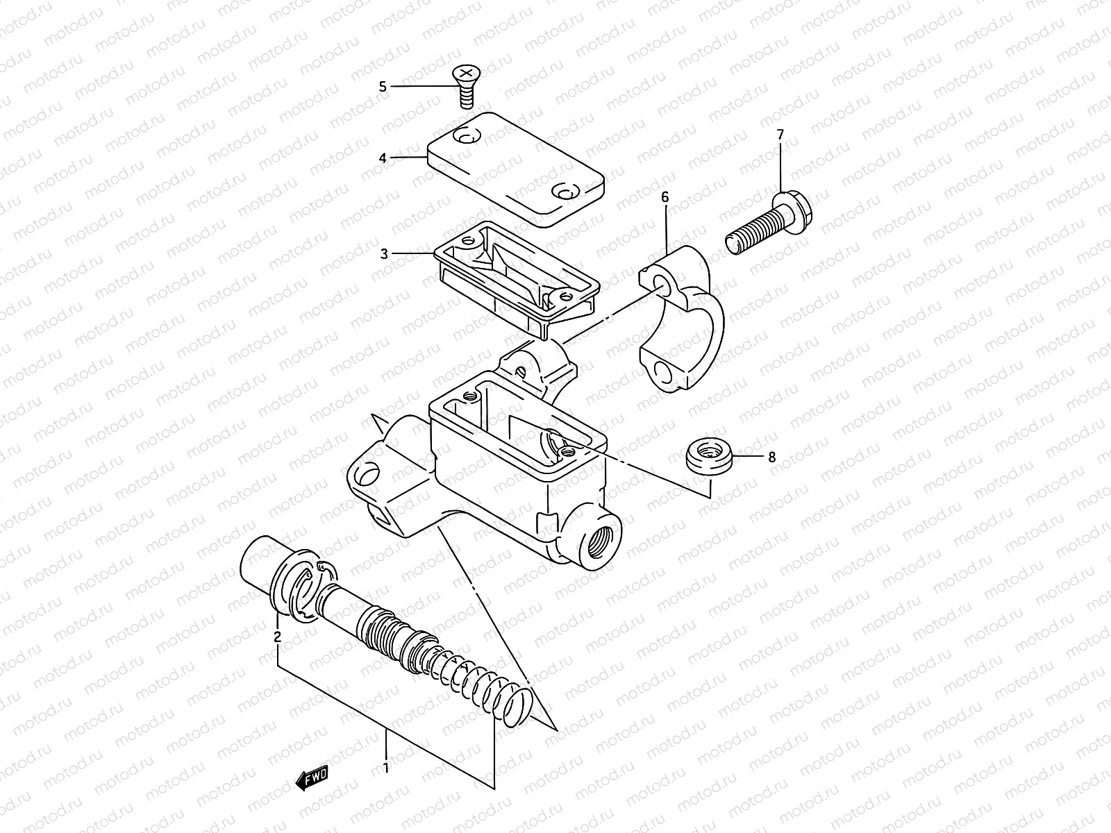 30 - FRONT MASTER CYLINDER (MODEL K/L/M)
