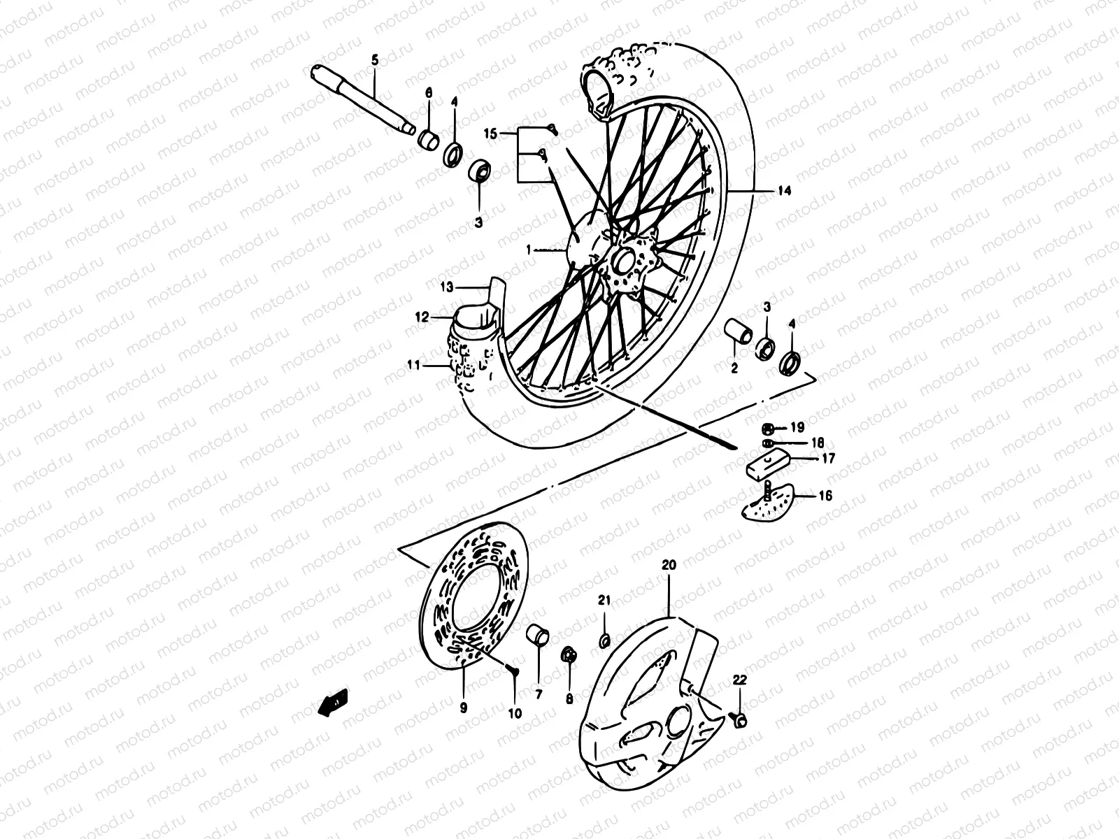 30 - FRONT WHEEL (MODEL T)