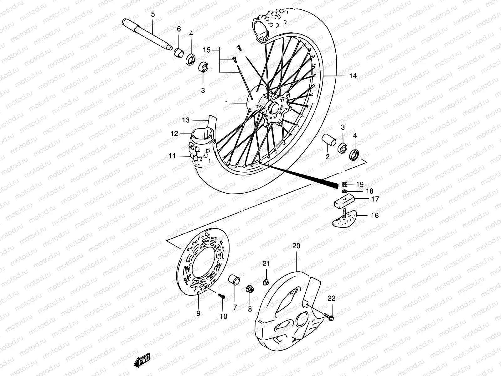30 - FRONT WHEEL (MODEL T)