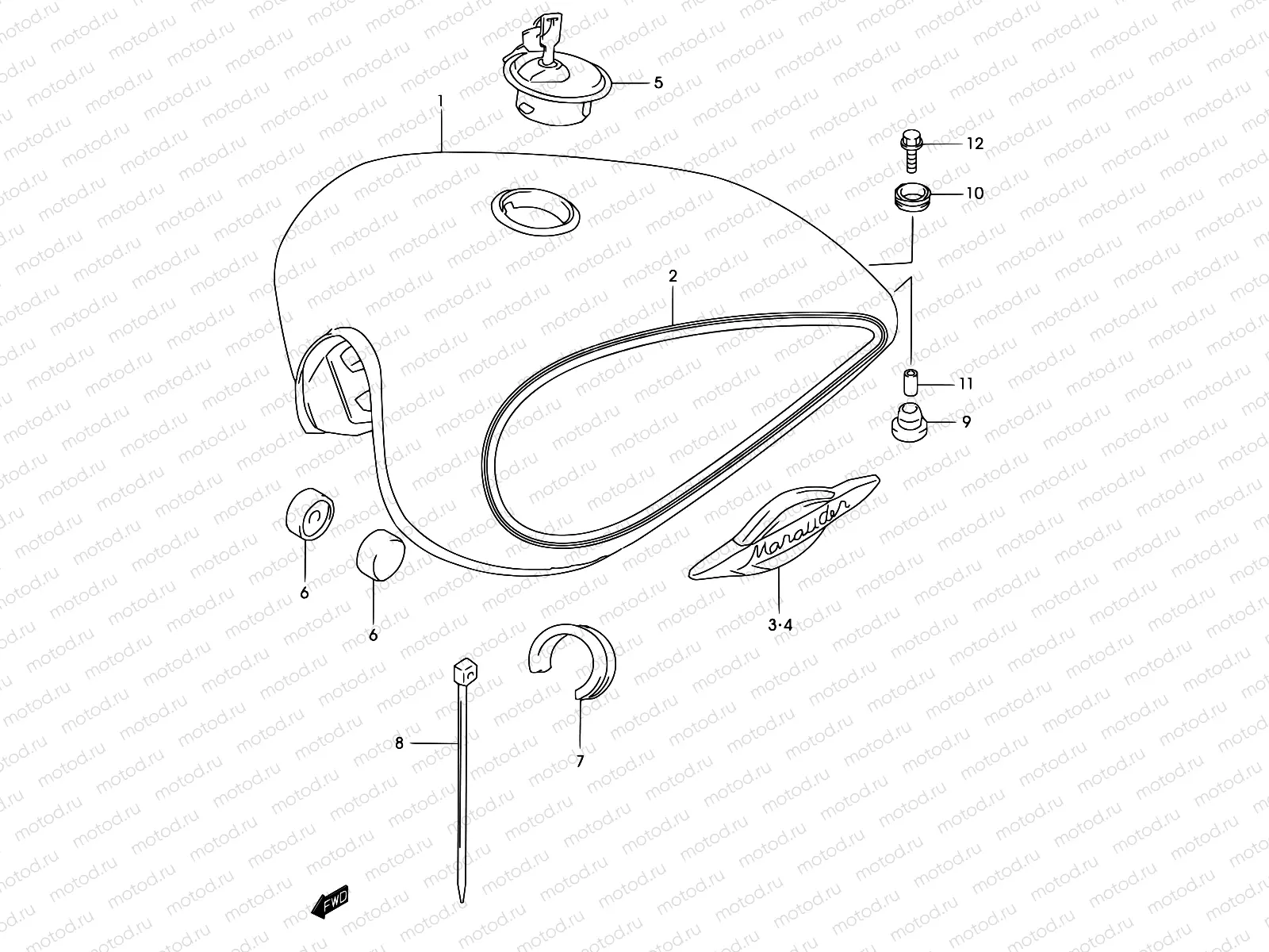 30 - FUEL TANK (MODEL K2)