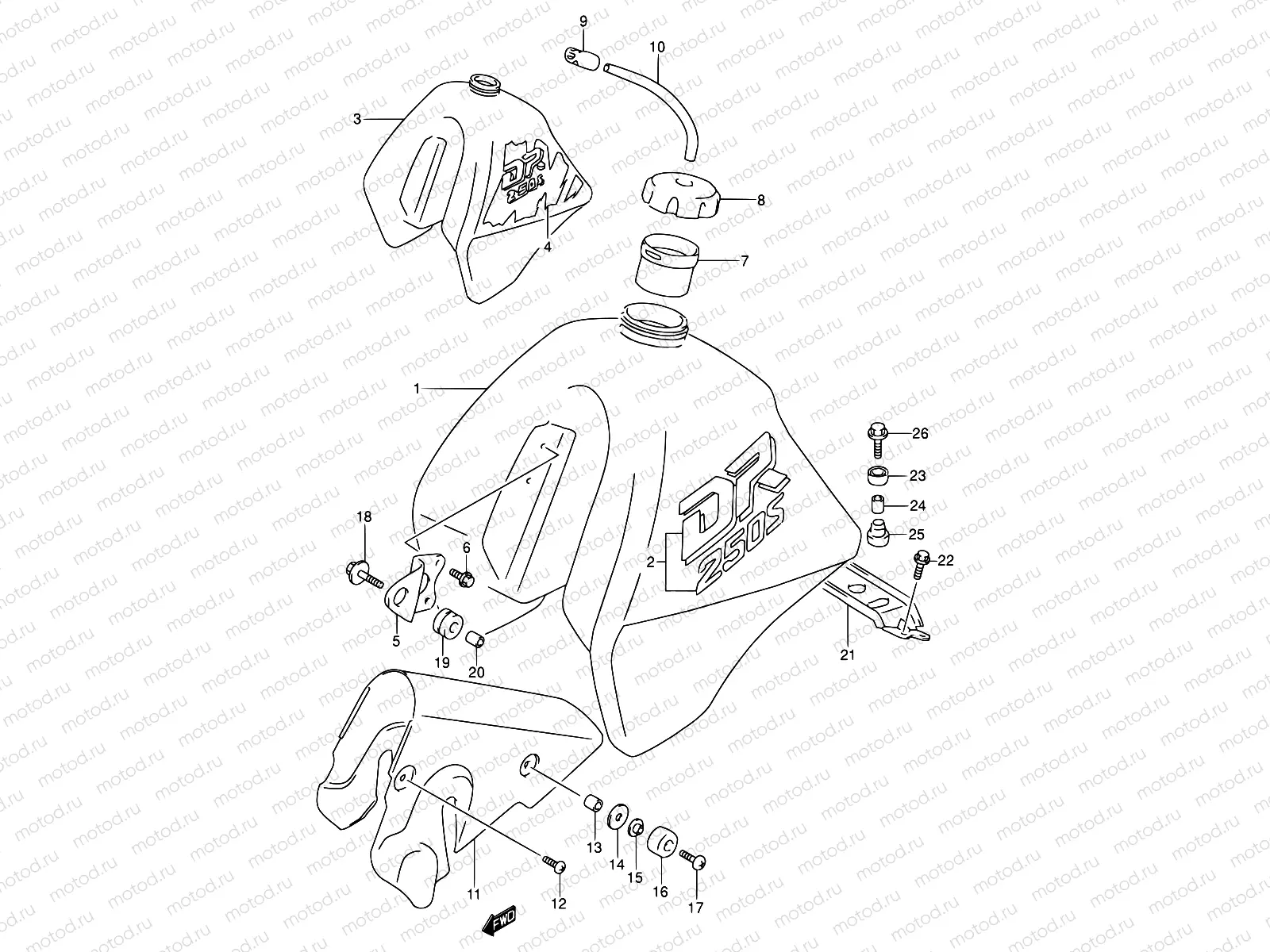 30 - FUEL TANK (MODEL L/M)