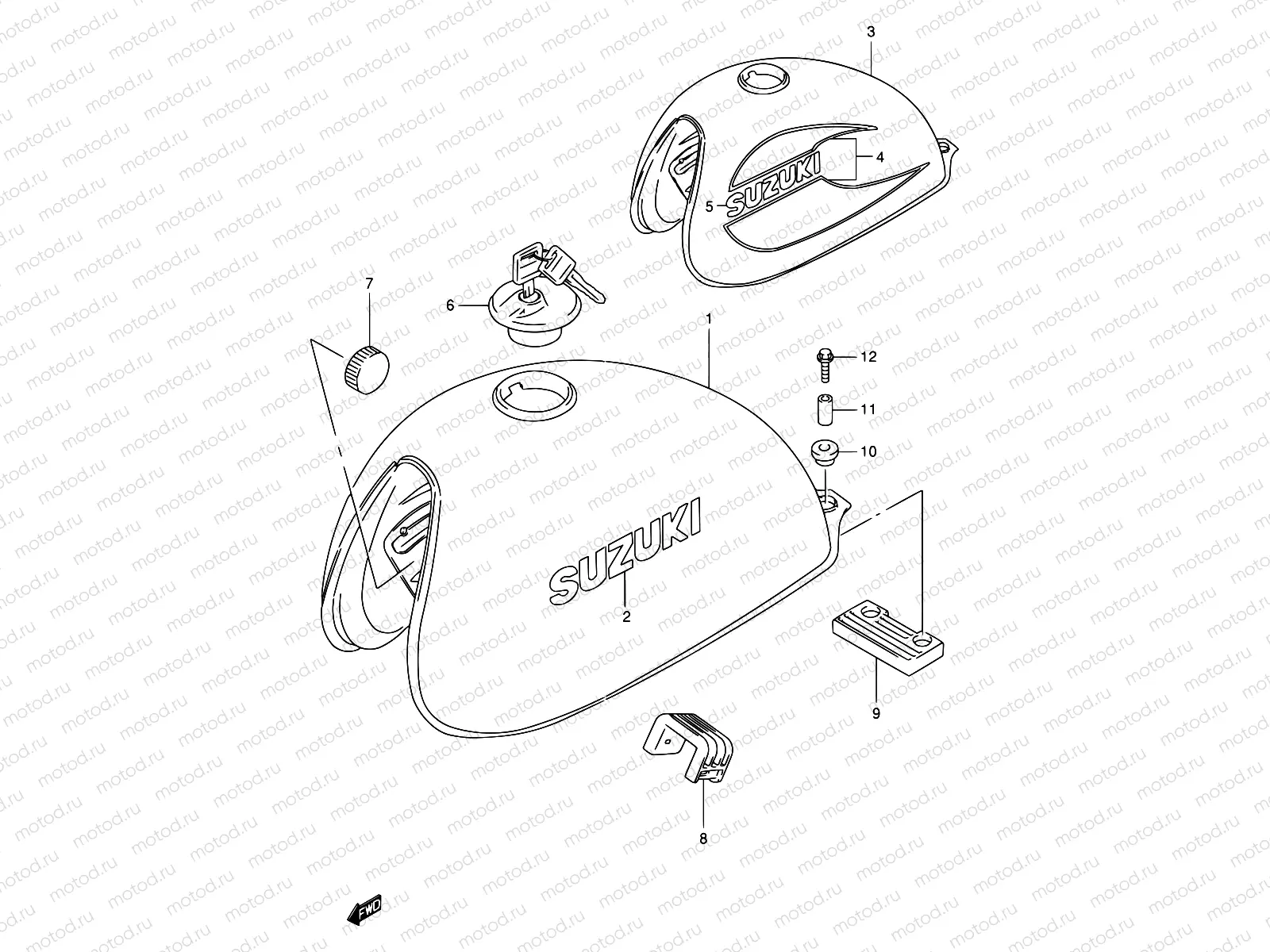 30 - FUEL TANK (MODEL V/W)