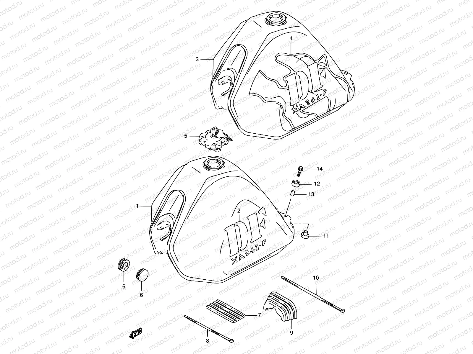 30 - FUEL TANK (MODEL X)
