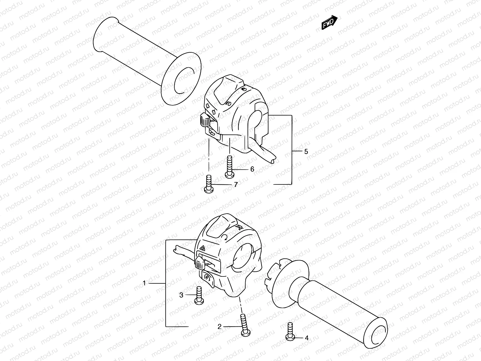 30 - HANDLE SWITCH (MODEL W/X/Y)