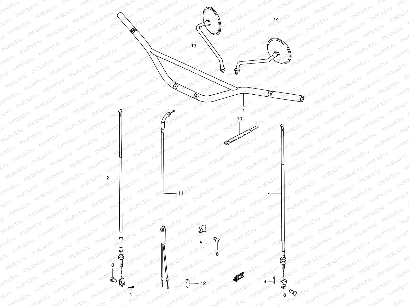 30 - HANDLEBAR (TS185ERT/ERW E24)