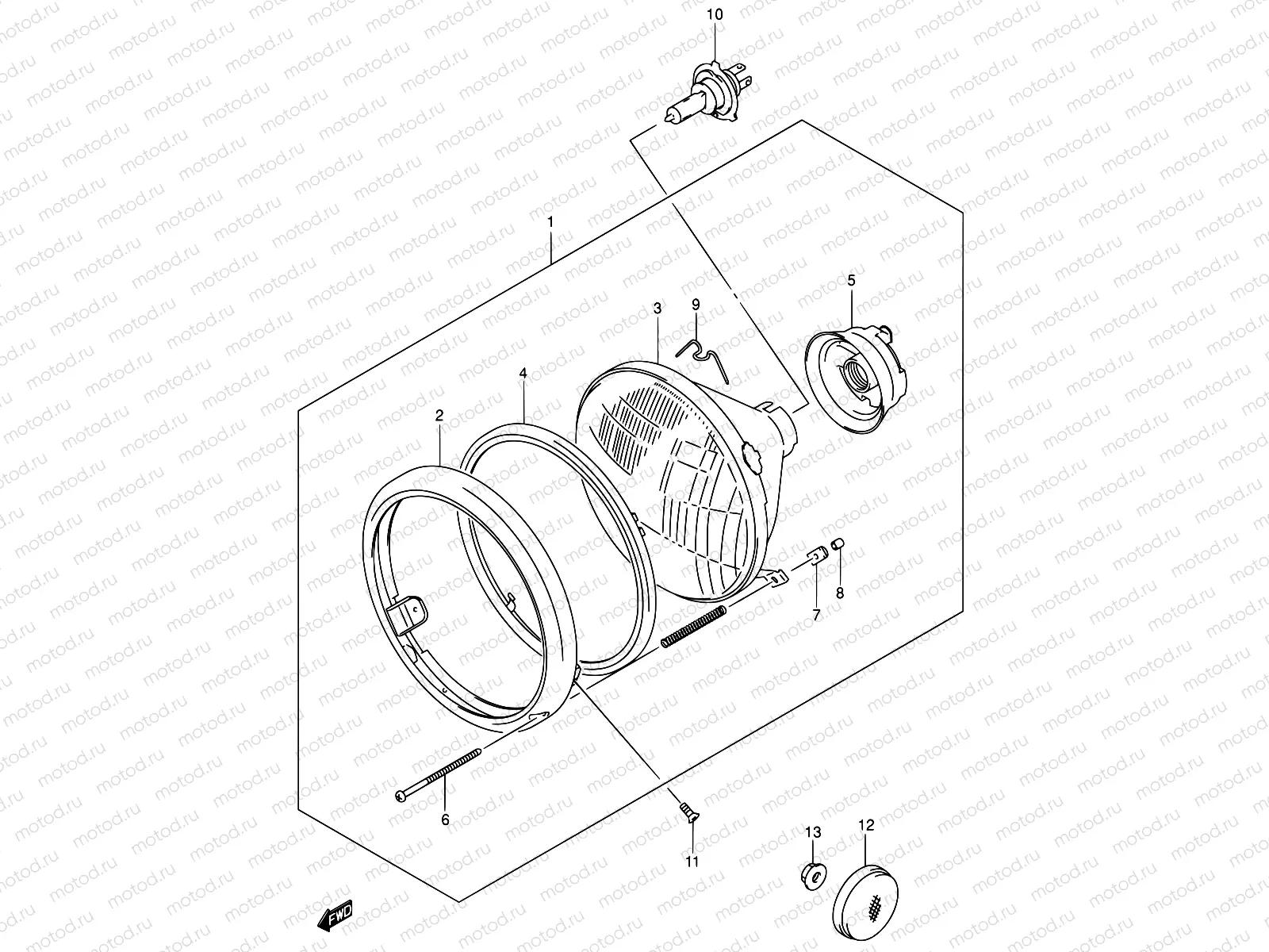 30 - HEADLAMP ASSY (MODEL K1/K2/K3/K4 E24)