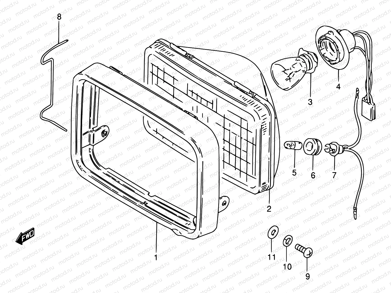 30 - HEADLAMP (E01,E02,E24,E30,E71,P37)
