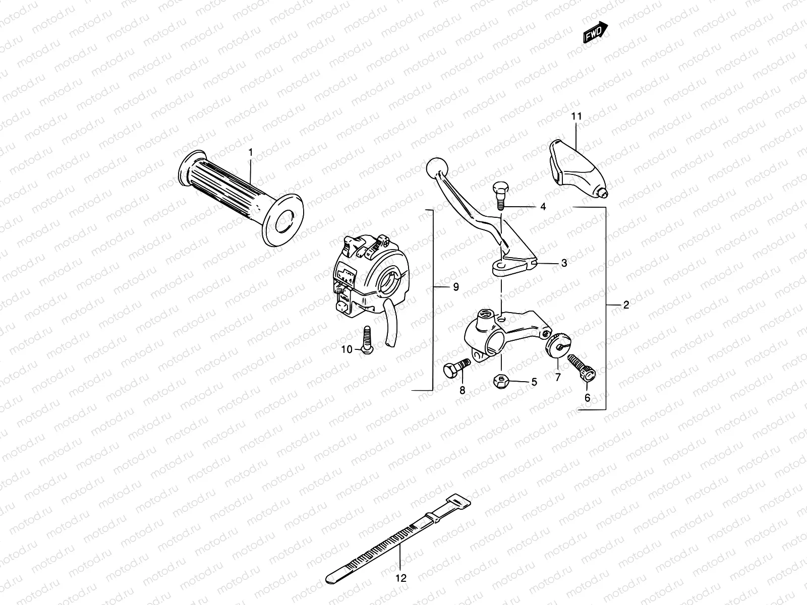 30 - LEFT HANDLE LEVER