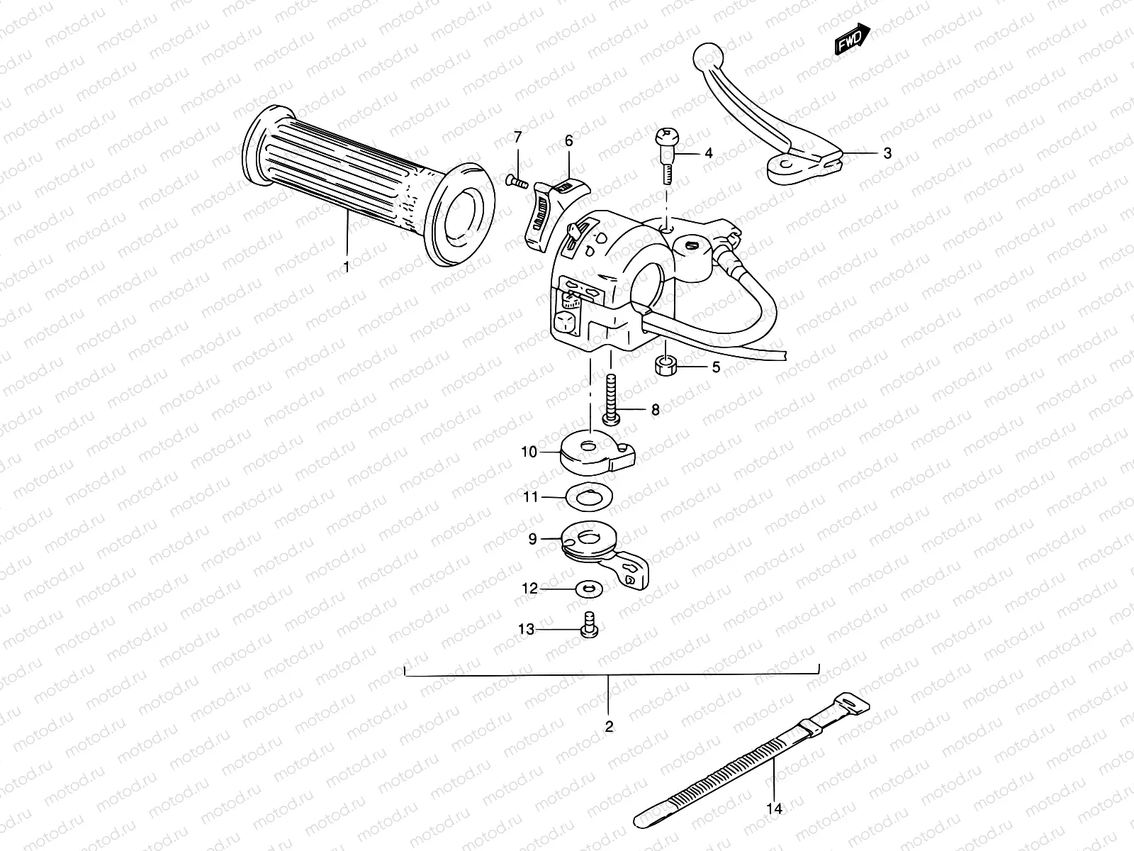 30 - LEFT HANDLE SWITCH
