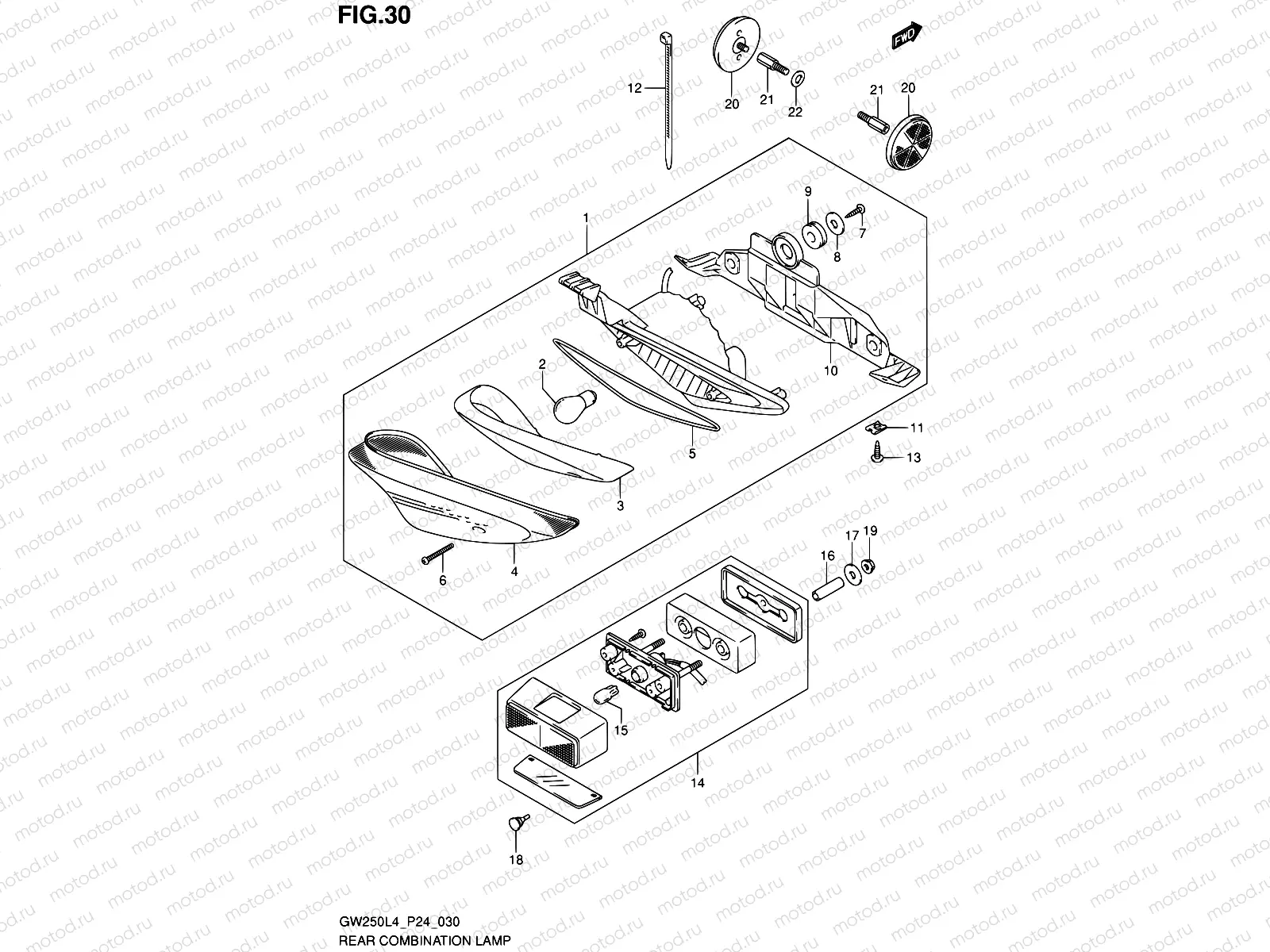 30 - REAR COMBINATION LAMP