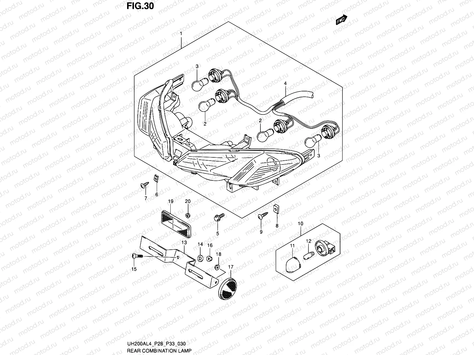 30 - REAR COMBINATION LAMP