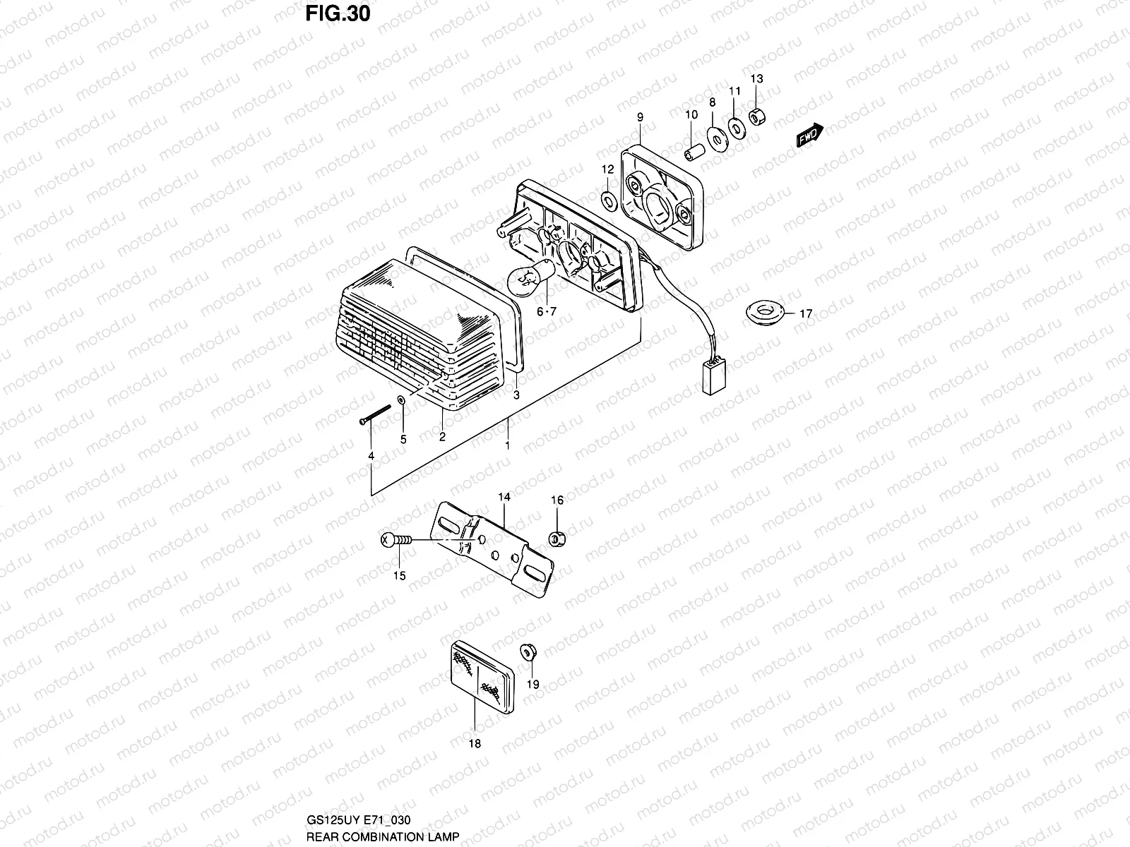 30 - REAR COMBINATION LAMP