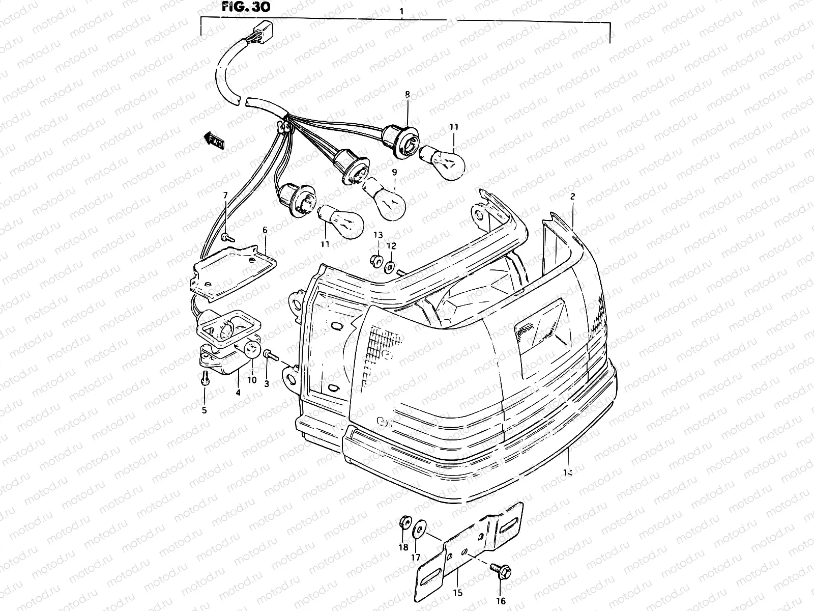 30 - REAR COMBINATION LAMP