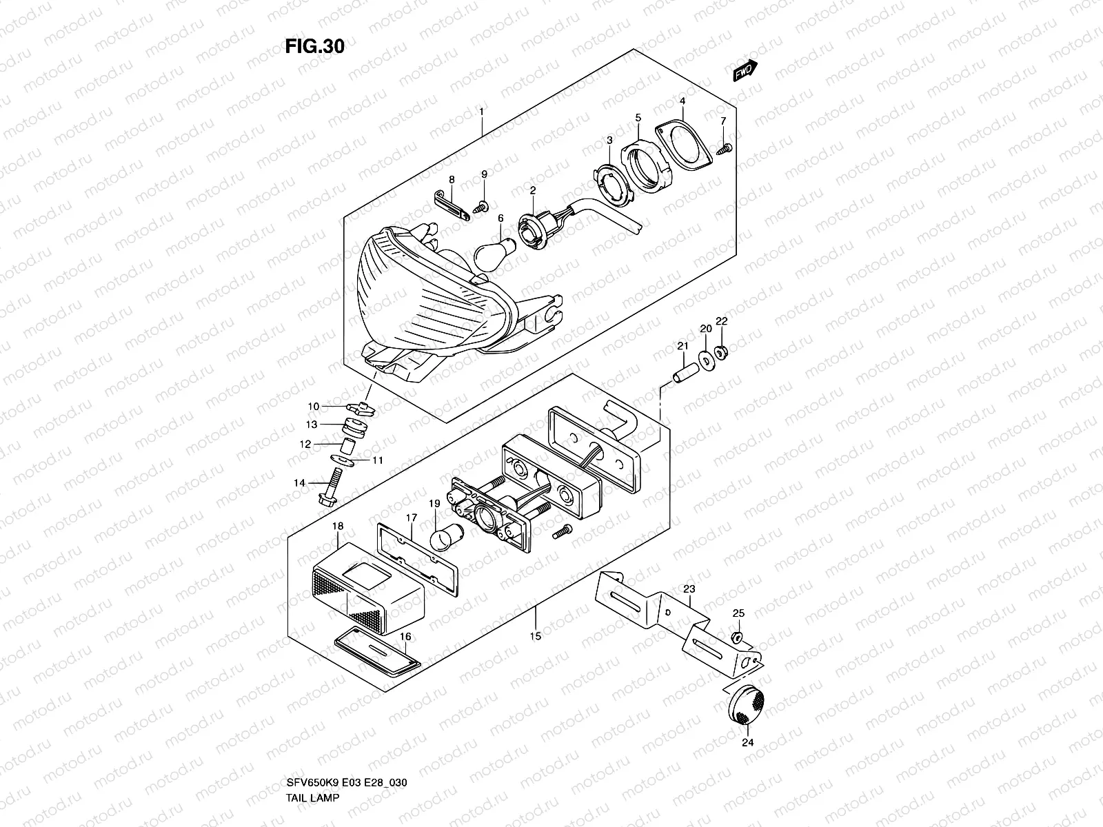 30 - REAR COMBINATION LAMP