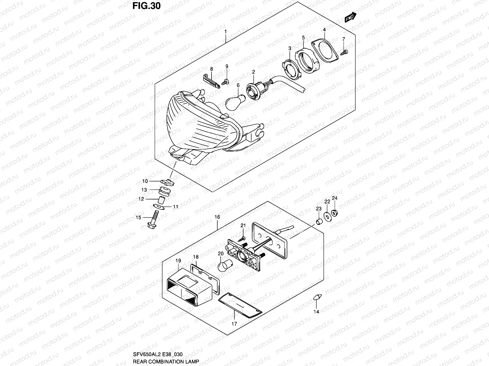 30 - REAR COMBINATION LAMP