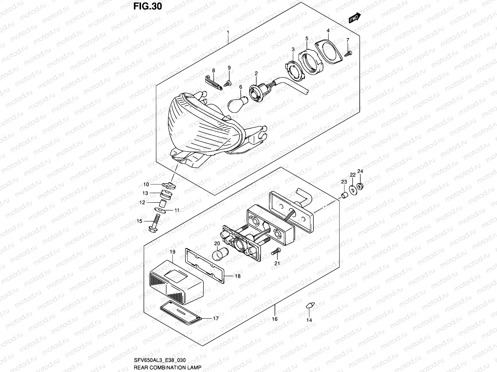 30 - REAR COMBINATION LAMP