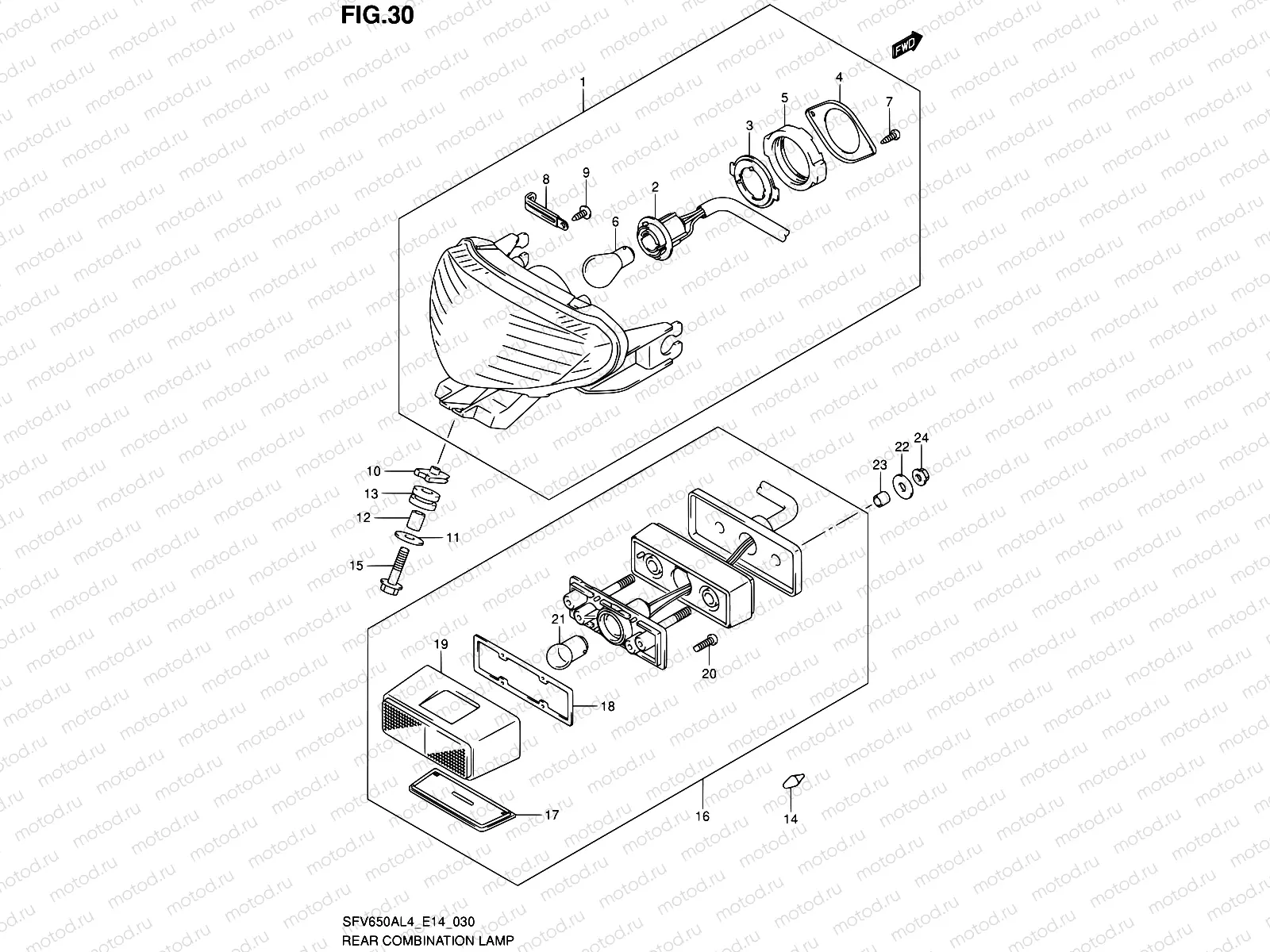30 - REAR COMBINATION LAMP