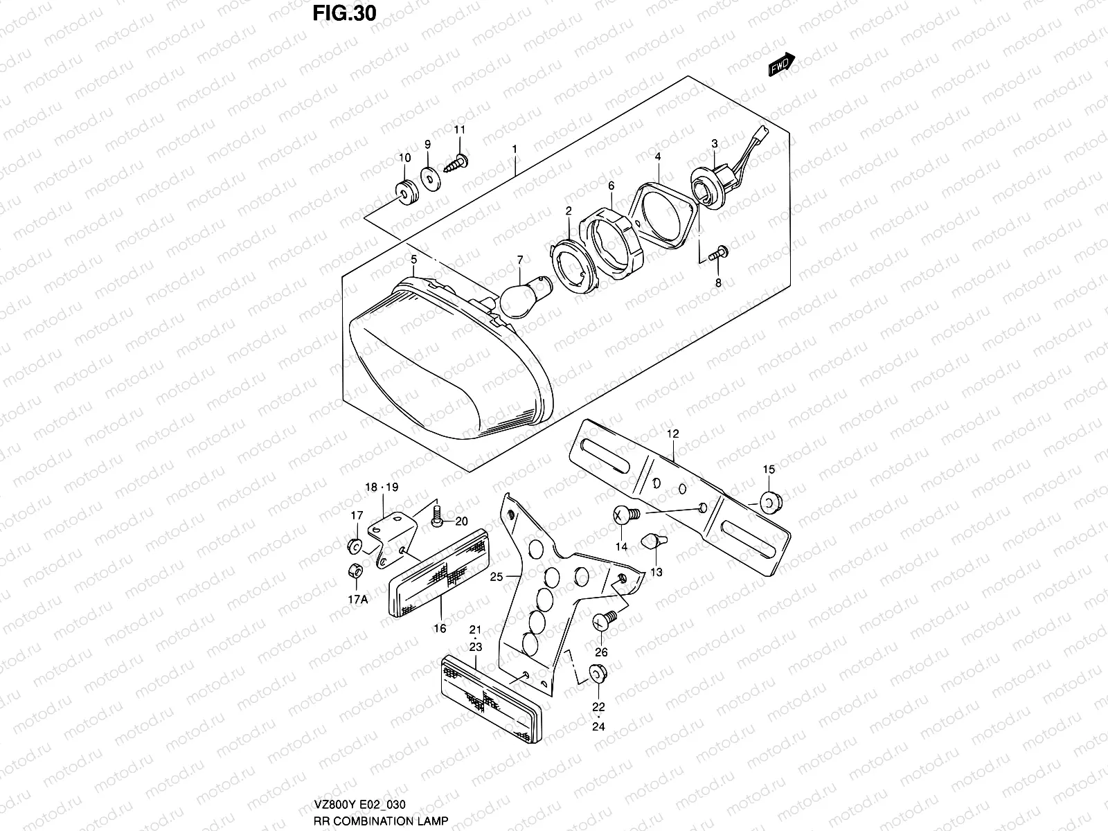 30 - REAR COMBINATION LAMP