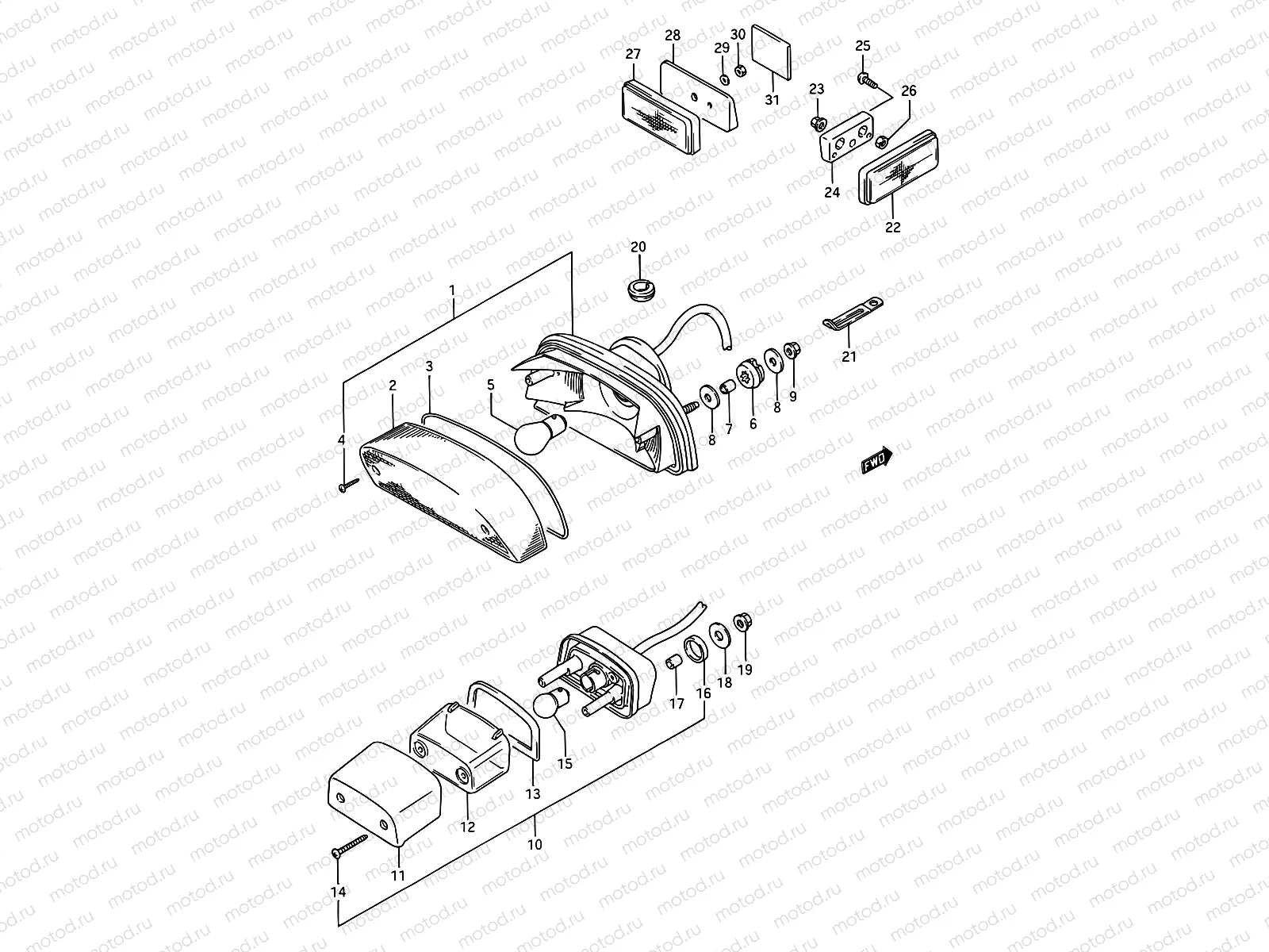 30 - REAR COMBINATION LAMP