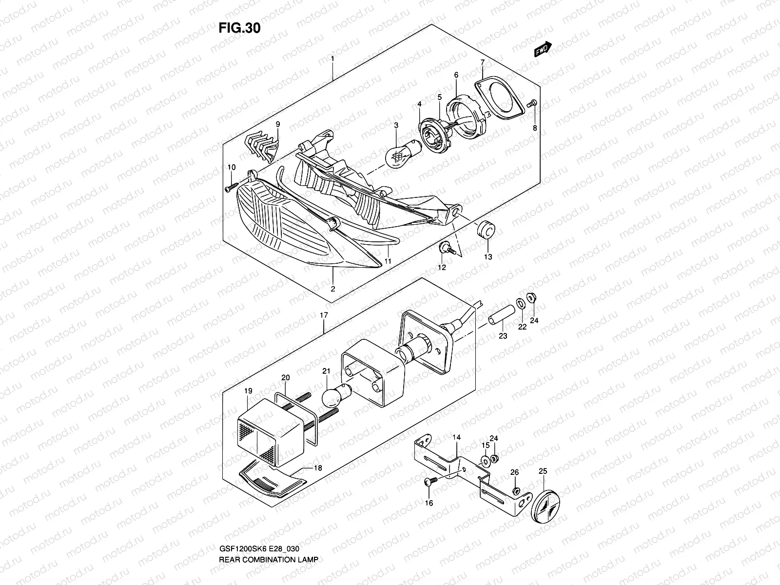 30 - REAR COMBINATION LAMP