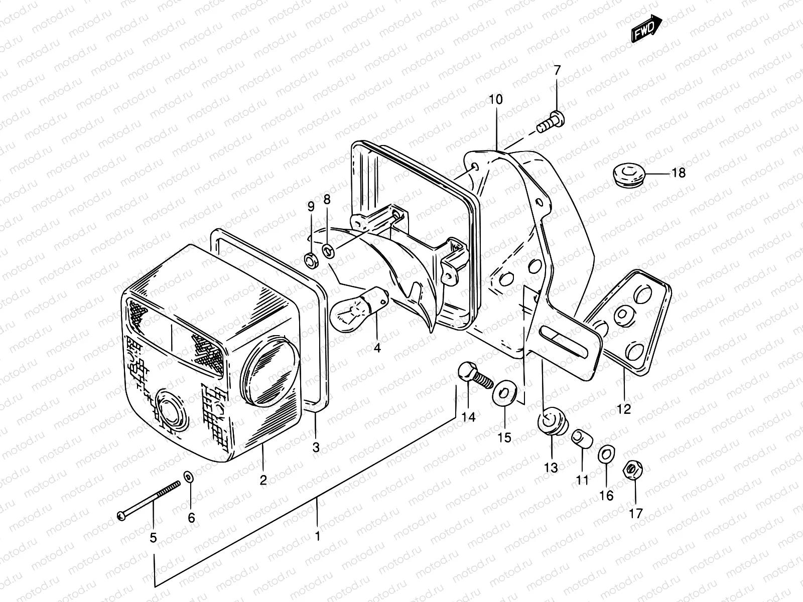 30 - REAR COMBINATION LAMP (E02,E04,E21,E34)
