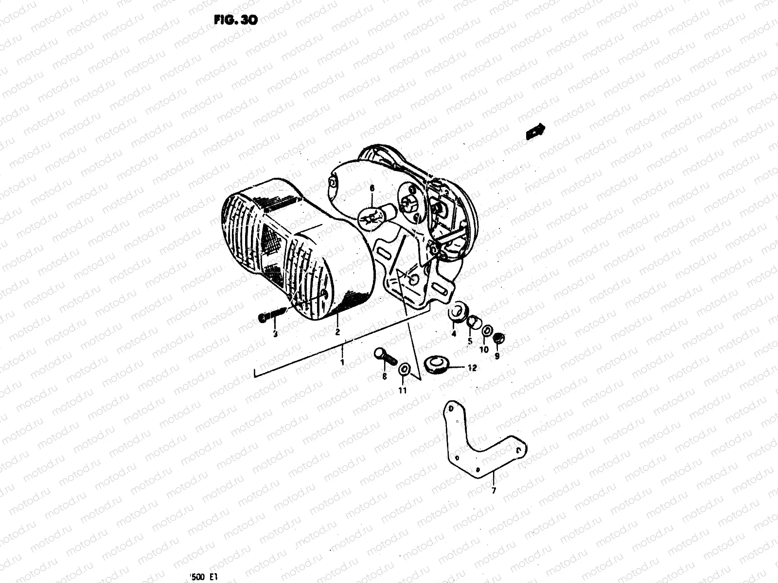30 - REAR COMBINATION LAMP (E22)