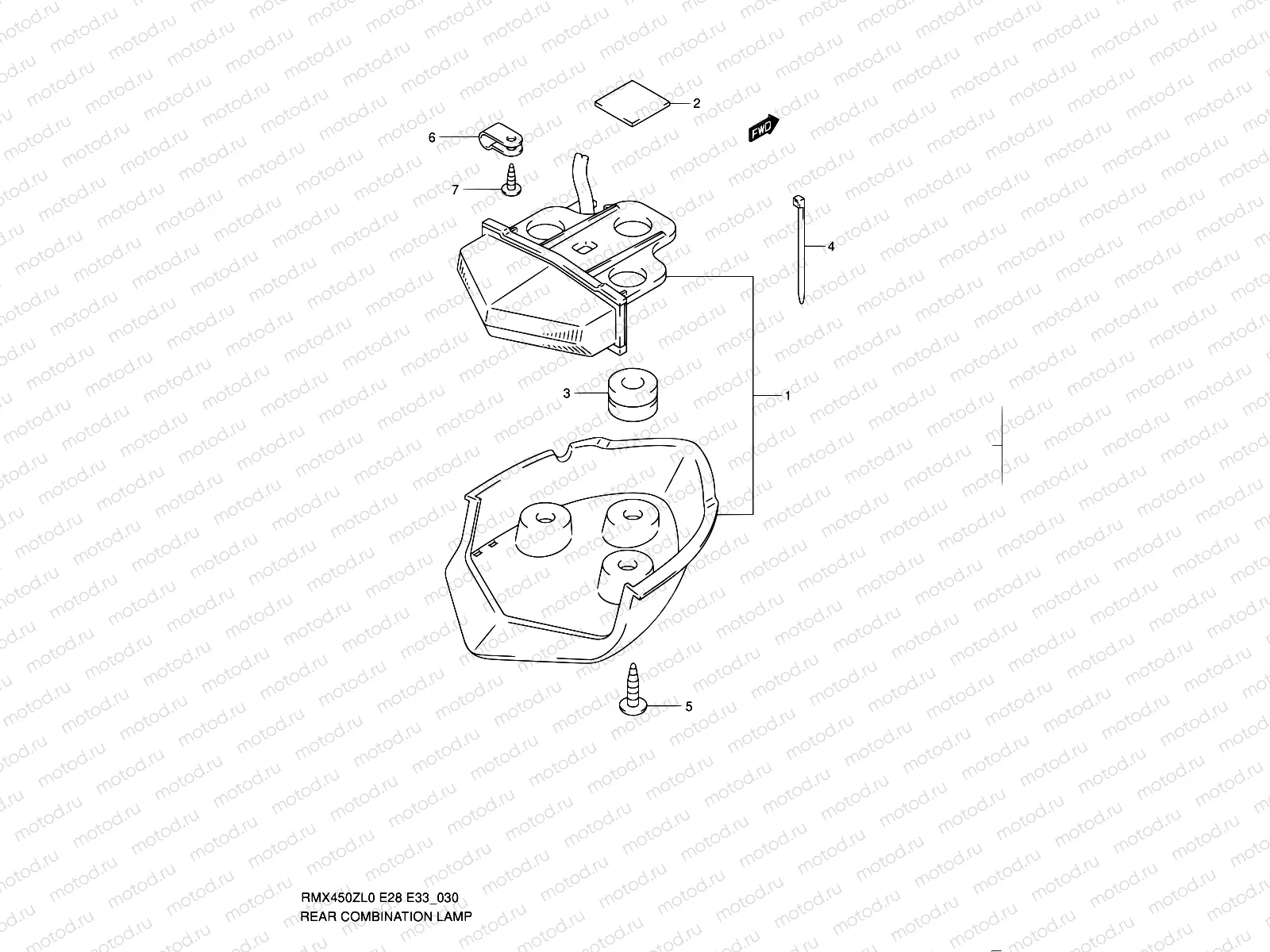 30 - REAR COMBINATION LAMP (E33)