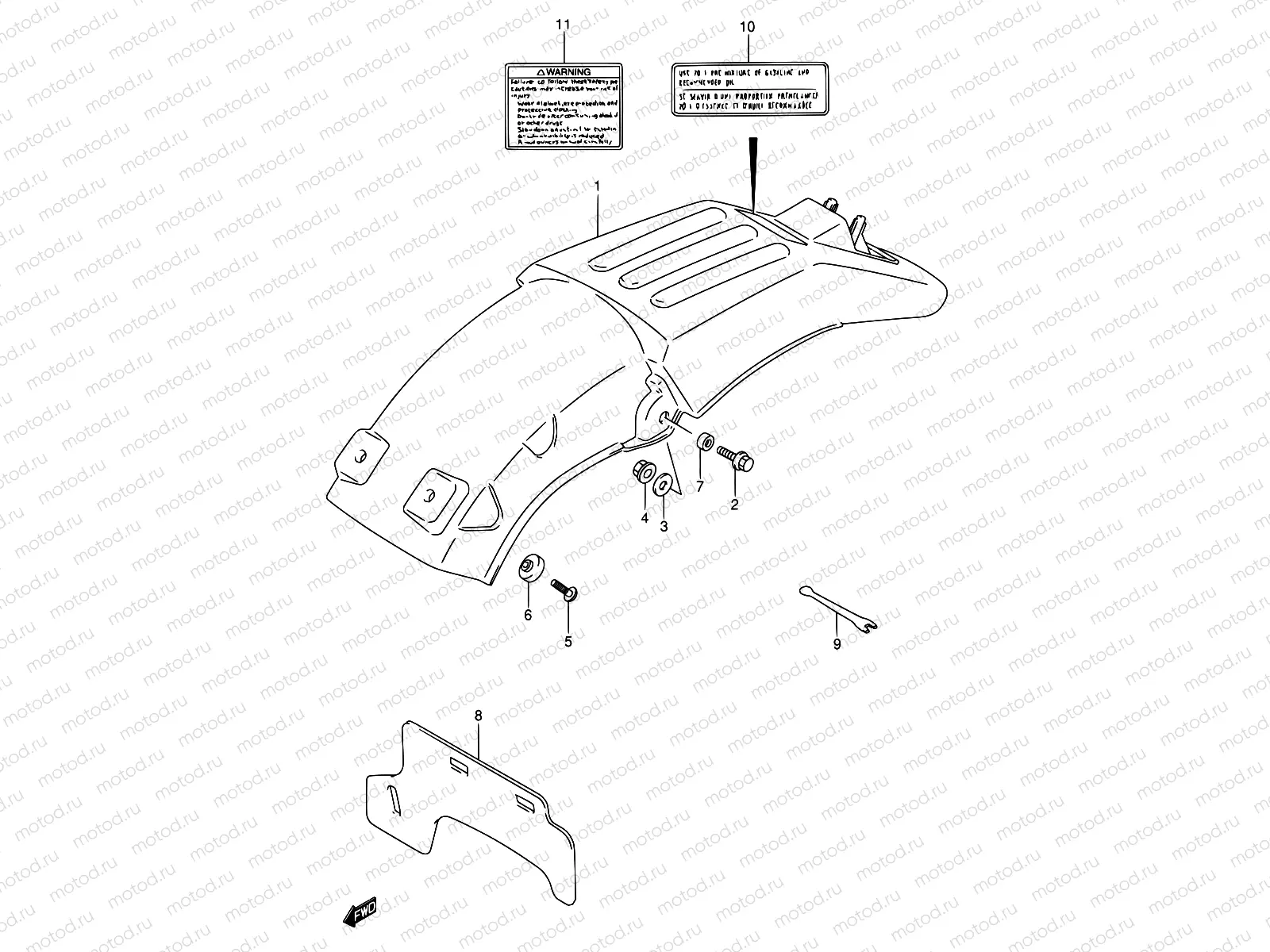 30 - REAR FENDER