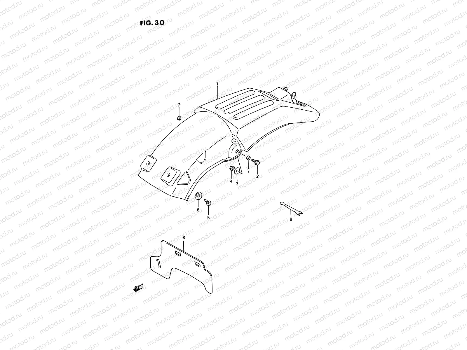 30 - REAR FENDER