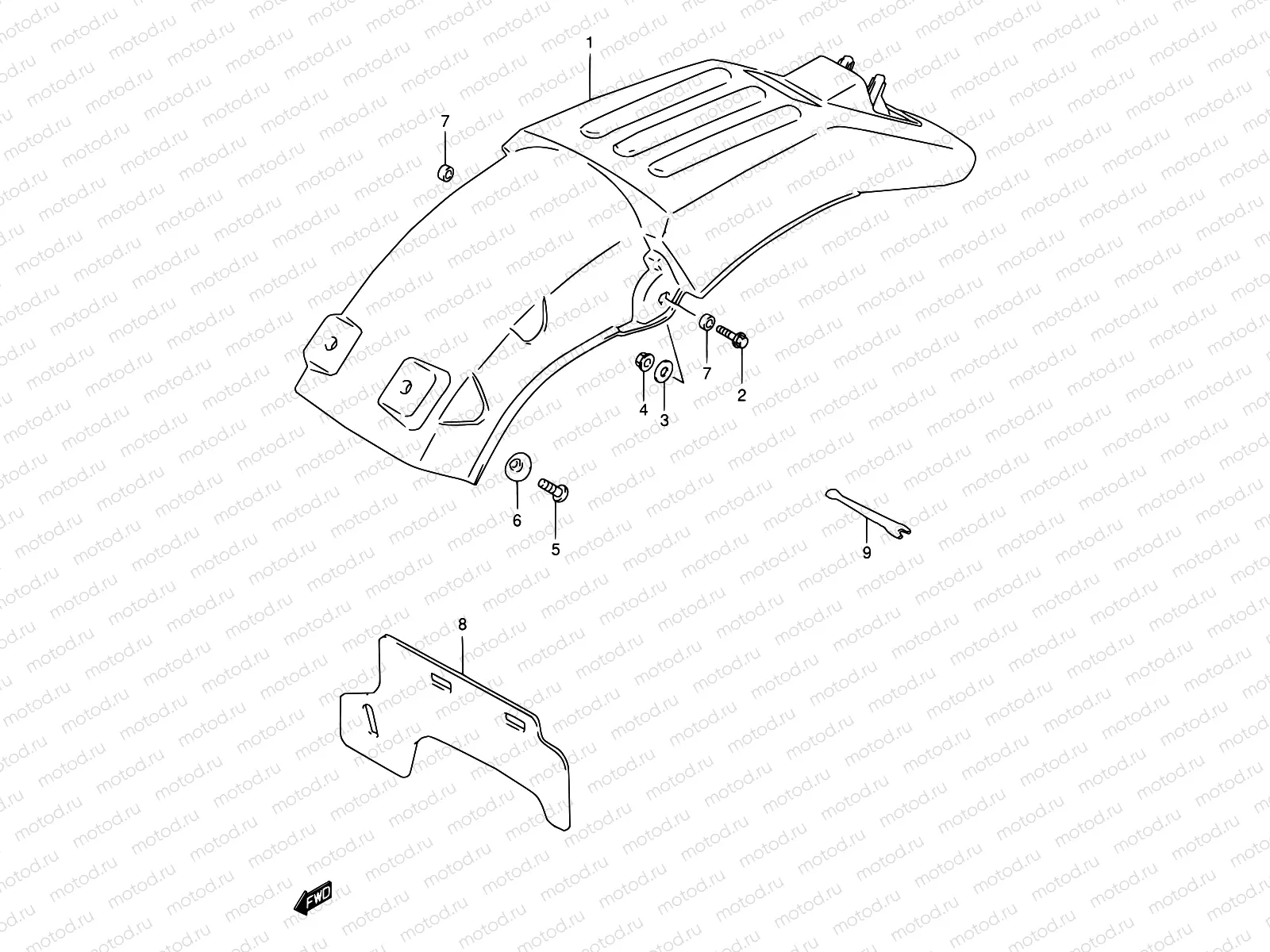 30 - REAR FENDER
