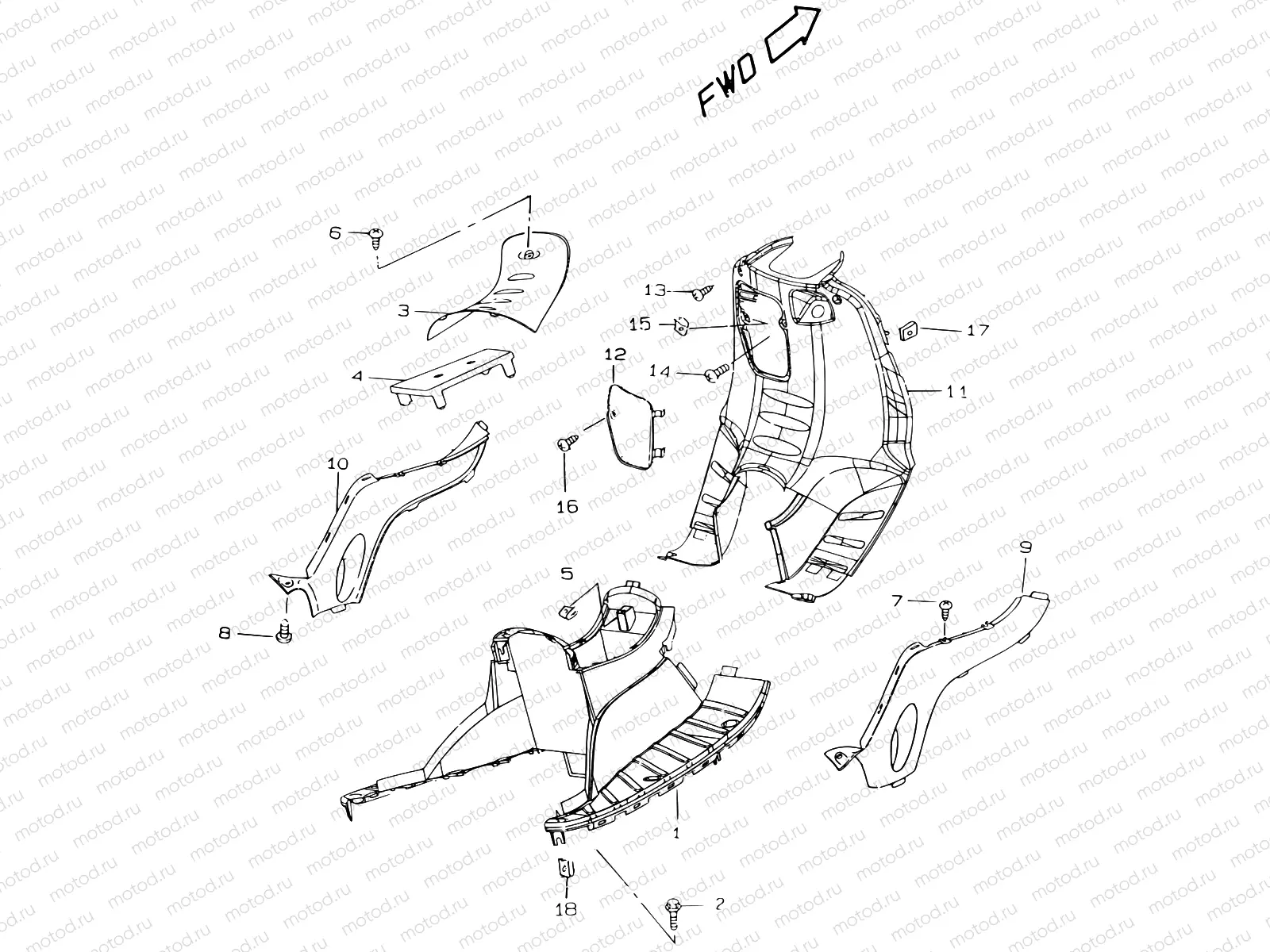 30 - REAR LEG SHIELD