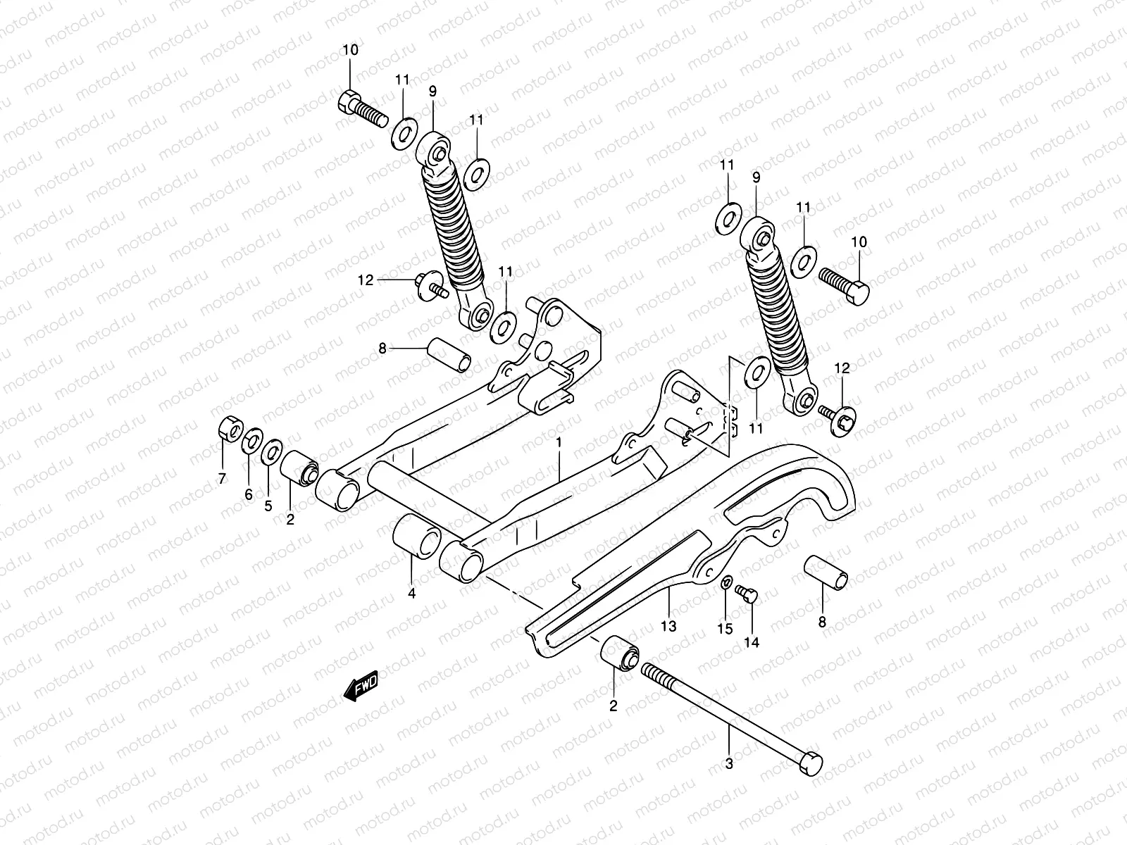 30 - REAR SWINGING ARM