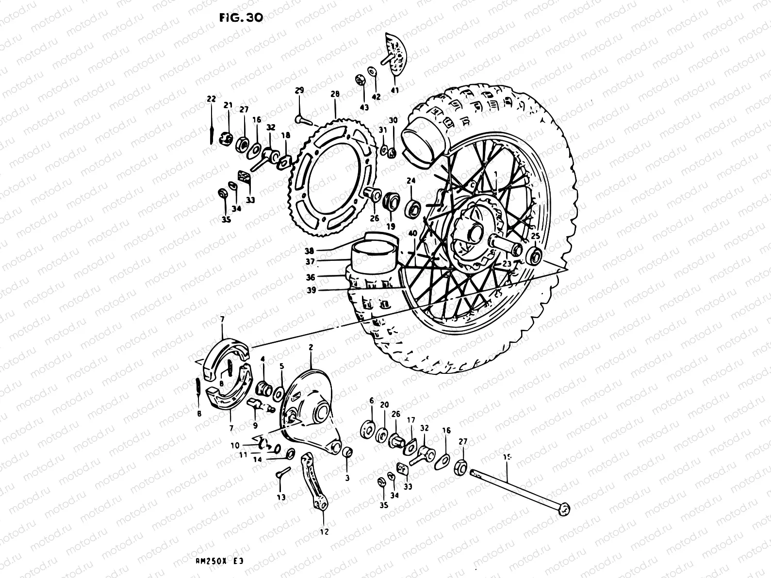 30 - REAR WHEEL